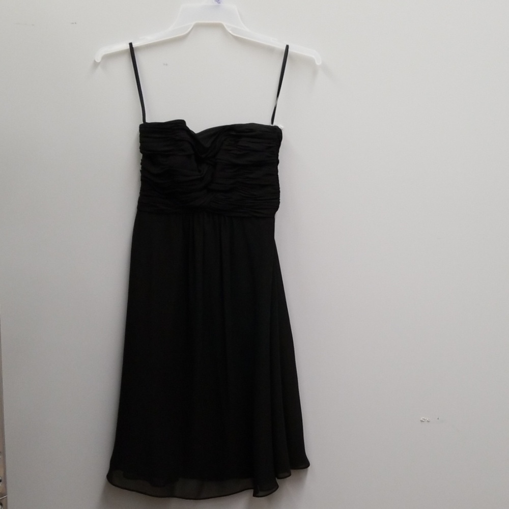 White House Black Market Dress Sheer Strapless Sz2